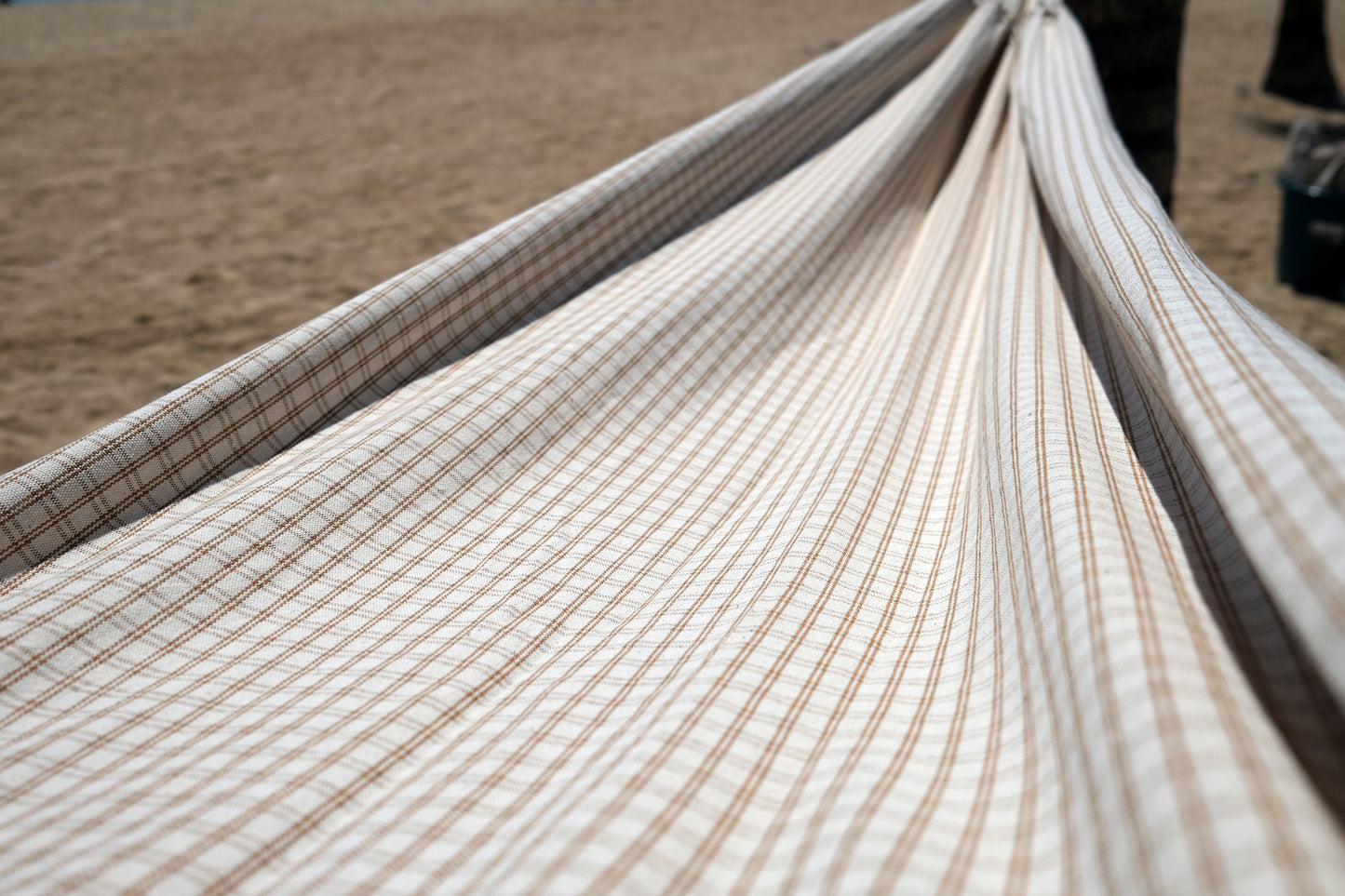 Brazilian Hammock (Beige / Brown Check #1)